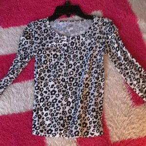 Girls Black and White Top